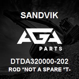 DTDA320000-202 Sandvik ROD *NOT A SPARE *T-TEXT | AGA Parts