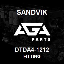 DTDA4-1212 Sandvik FITTING | AGA Parts