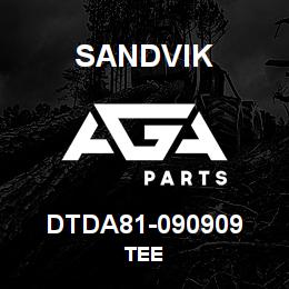 DTDA81-090909 Sandvik TEE | AGA Parts