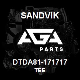 DTDA81-171717 Sandvik TEE | AGA Parts