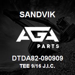 DTDA82-090909 Sandvik TEE 9/16 J.I.C. | AGA Parts