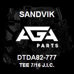 DTDA82-777 Sandvik TEE 7/16 J.I.C. | AGA Parts