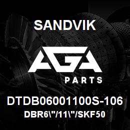 DTDB06001100S-106 Sandvik DBR6"/11"/SKF50 | AGA Parts