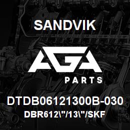DTDB06121300B-030 Sandvik DBR612"/13"/SKF | AGA Parts