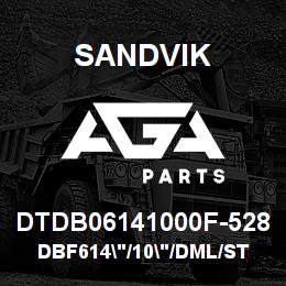DTDB06141000F-528 Sandvik DBF614"/10"/DML/STATIC | AGA Parts