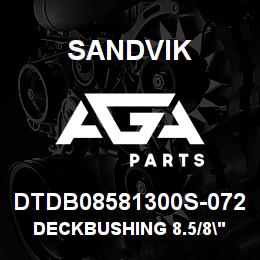 DTDB08581300S-072 Sandvik DECKBUSHING 8.5/8" X 13" | AGA Parts
