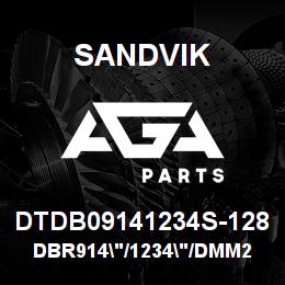 DTDB09141234S-128 Sandvik DBR914"/1234"/DMM2 | AGA Parts