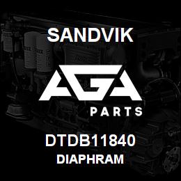 DTDB11840 Sandvik DIAPHRAM | AGA Parts