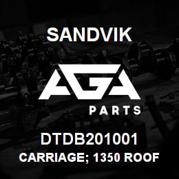 DTDB201001 Sandvik CARRIAGE; 1350 ROOF BOLTER | AGA Parts