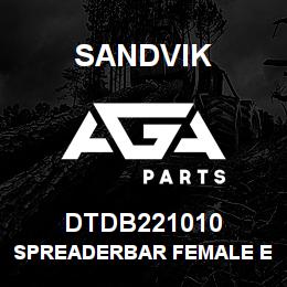 DTDB221010 Sandvik SPREADERBAR FEMALE EXT CLEVIS | AGA Parts