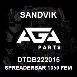 DTDB222015 Sandvik SPREADERBAR 1350 FEMALE END | AGA Parts