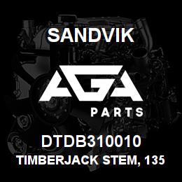 DTDB310010 Sandvik TIMBERJACK STEM, 1350 ROOF BOLTER | AGA Parts