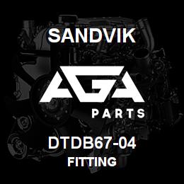 DTDB67-04 Sandvik FITTING | AGA Parts