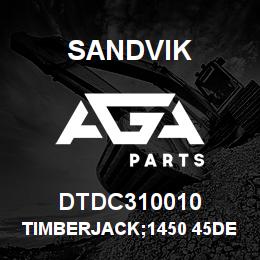 DTDC310010 Sandvik TIMBERJACK;1450 45DEG RETAINER**TA | AGA Parts