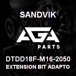 DTDD18F-M16-2050 Sandvik EXTENSION BIT ADAPTOR 2050MM | AGA Parts