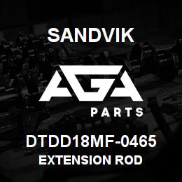 DTDD18MF-0465 Sandvik EXTENSION ROD | AGA Parts