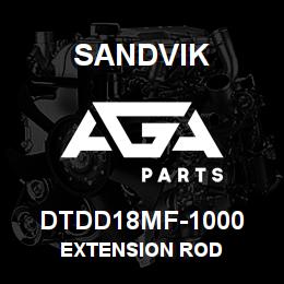 DTDD18MF-1000 Sandvik EXTENSION ROD | AGA Parts