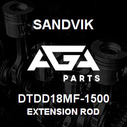 DTDD18MF-1500 Sandvik EXTENSION ROD | AGA Parts