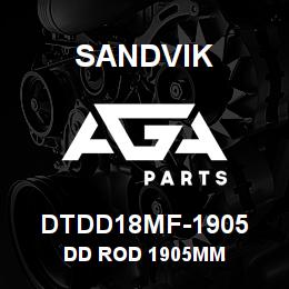 DTDD18MF-1905 Sandvik DD ROD 1905MM | AGA Parts