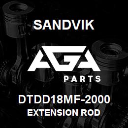 DTDD18MF-2000 Sandvik EXTENSION ROD | AGA Parts