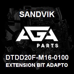 DTDD20F-M16-0100 Sandvik EXTENSION BIT ADAPTOR 100MM | AGA Parts