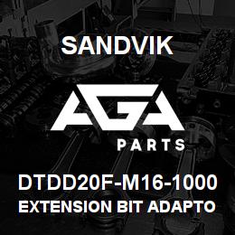 DTDD20F-M16-1000 Sandvik EXTENSION BIT ADAPTOR 1000MM | AGA Parts