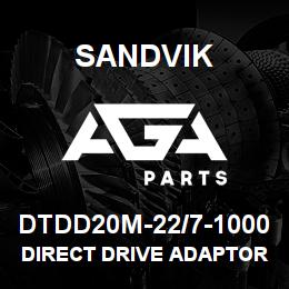 DTDD20M-22/7-1000 Sandvik DIRECT DRIVE ADAPTOR 1000MM | AGA Parts