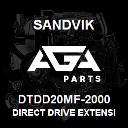 DTDD20MF-2000 Sandvik DIRECT DRIVE EXTENSION ROD 2000MM | AGA Parts