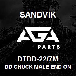 DTDD-22/7M Sandvik DD CHUCK MALE END ONLY | AGA Parts