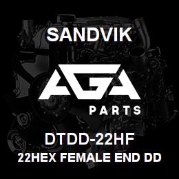 DTDD-22HF Sandvik 22HEX FEMALE END DD CHUCK | AGA Parts