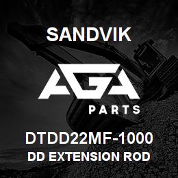 DTDD22MF-1000 Sandvik DD EXTENSION ROD | AGA Parts