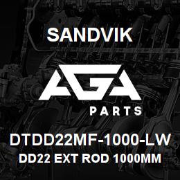 DTDD22MF-1000-LW Sandvik DD22 EXT ROD 1000MM LIGHT WT | AGA Parts