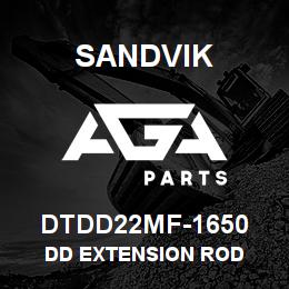 DTDD22MF-1650 Sandvik DD EXTENSION ROD | AGA Parts