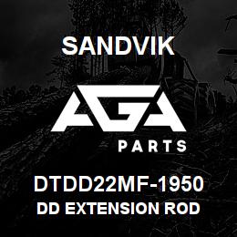 DTDD22MF-1950 Sandvik DD EXTENSION ROD | AGA Parts