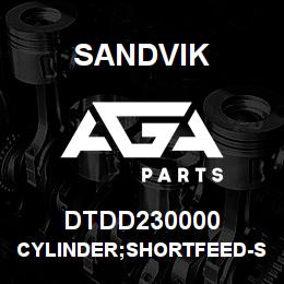 DTDD230000 Sandvik CYLINDER;SHORTFEED-SQUARE;1550 CAR | AGA Parts