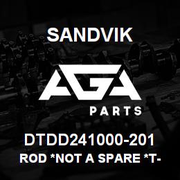 DTDD241000-201 Sandvik ROD *NOT A SPARE *T-TEXT | AGA Parts