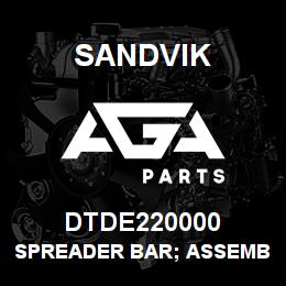 DTDE220000 Sandvik SPREADER BAR; ASSEMBLY 1650 | AGA Parts