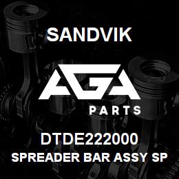 DTDE222000 Sandvik SPREADER BAR ASSY SPRING ADJUSTMENT | AGA Parts