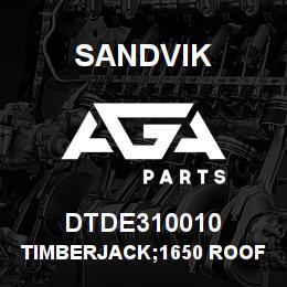 DTDE310010 Sandvik TIMBERJACK;1650 ROOFBOLTER | AGA Parts