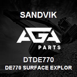 DTDE770 Sandvik DE770 SURFACE EXPLORATION DRILL | AGA Parts