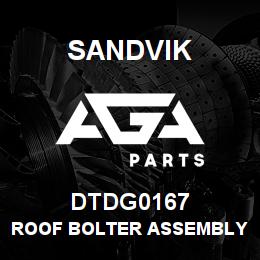 DTDG0167 Sandvik ROOF BOLTER ASSEMBLY RB DG0167 RB | AGA Parts