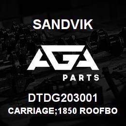 DTDG203001 Sandvik CARRIAGE;1850 ROOFBOLTER;SPRING ADJU | AGA Parts