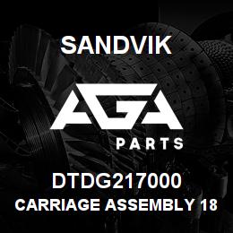 DTDG217000 Sandvik CARRIAGE ASSEMBLY 1850 | AGA Parts