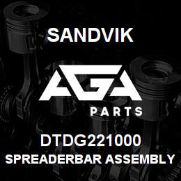 DTDG221000 Sandvik SPREADERBAR ASSEMBLY;1850 MANUAL ADJ | AGA Parts