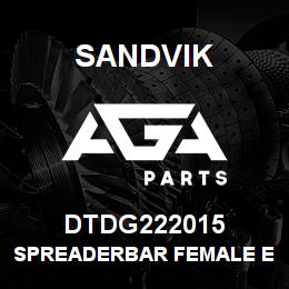 DTDG222015 Sandvik SPREADERBAR FEMALE END 1850 CARRIA | AGA Parts