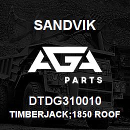 DTDG310010 Sandvik TIMBERJACK;1850 ROOFBOLTER**TABULA | AGA Parts
