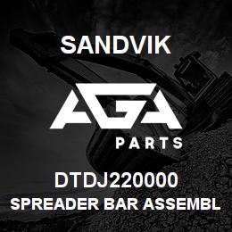 DTDJ220000 Sandvik SPREADER BAR ASSEMBLY 2050 ROOF | AGA Parts