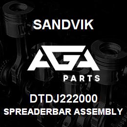 DTDJ222000 Sandvik SPREADERBAR ASSEMBLY SPRING ADJUST | AGA Parts