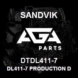DTDL411-7 Sandvik DL411-7 PRODUCTION DRILL | AGA Parts