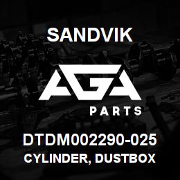 DTDM002290-025 Sandvik CYLINDER, DUSTBOX | AGA Parts